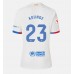 Günstige Barcelona Jules Kounde #23 Auswärts Fussballtrikot Damen 2023-24 Kurzarm